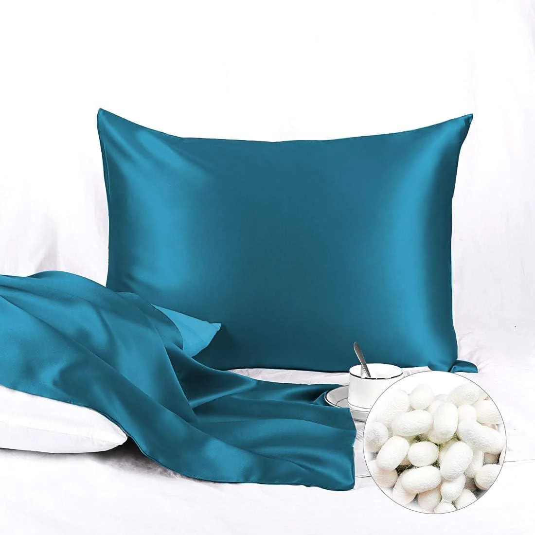 100% Pure 6A Both Side Mulberry Silk Pillow Cover (Pack of 1) - Image 8