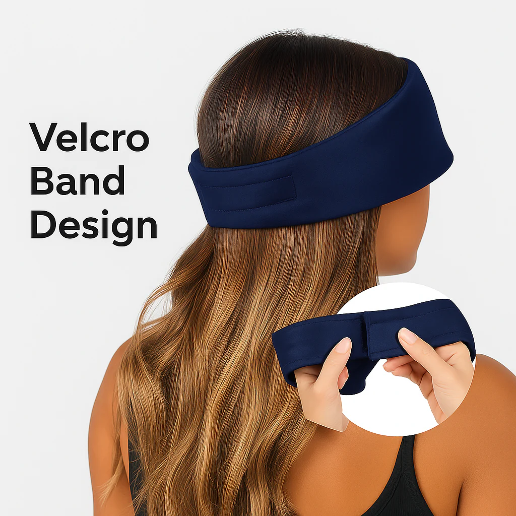 Silky Sleep Mask & Blindfold with Adjustable Velcro Strap - Image 9