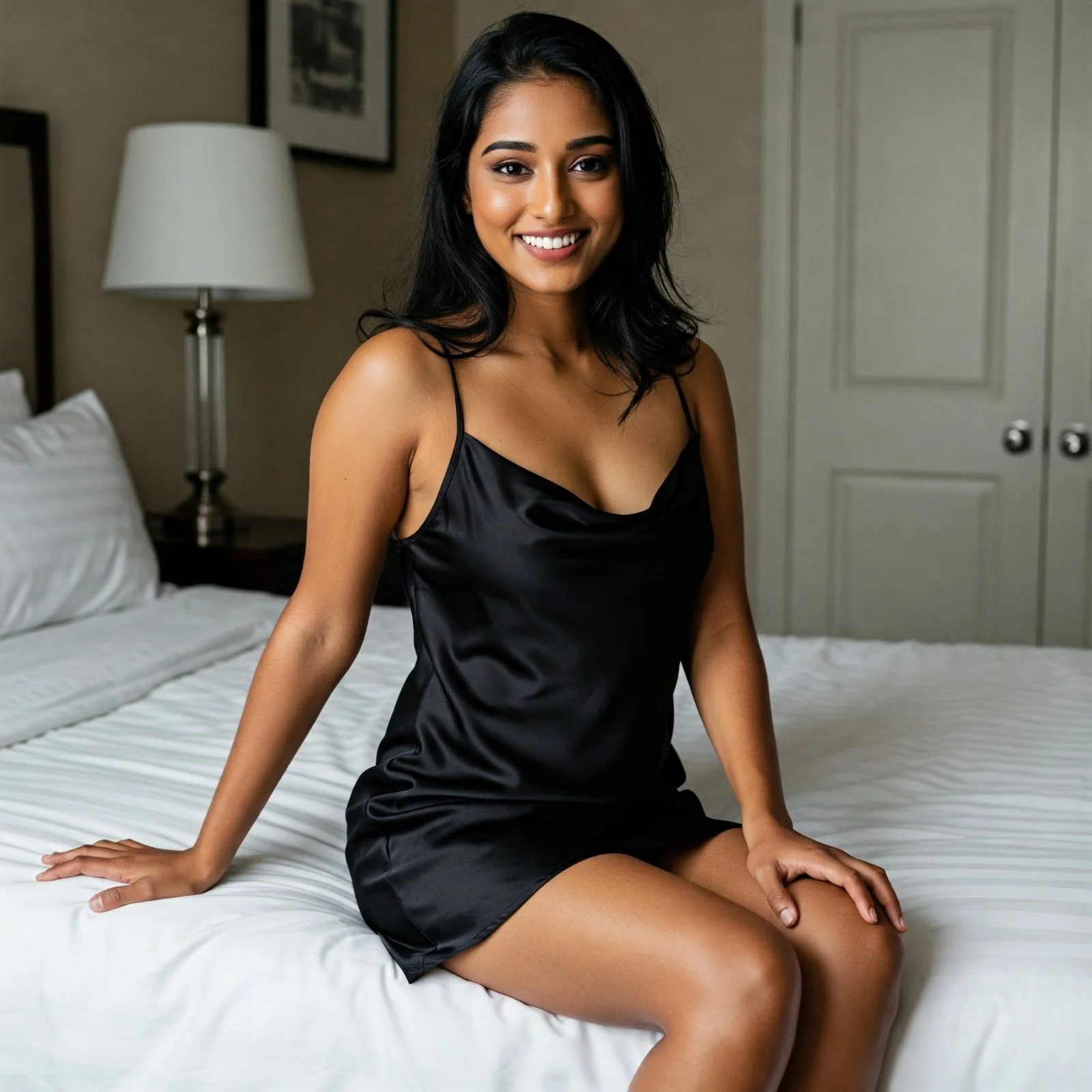 Silky Mini Slip Dress - Image 18