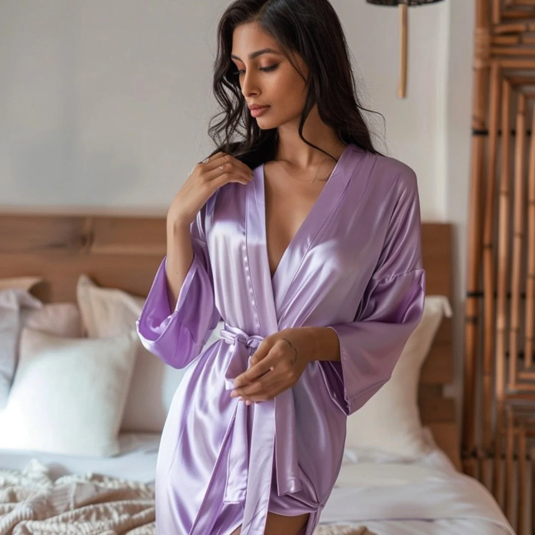 Silky Robe and Pillowcover Bundle - Image 52