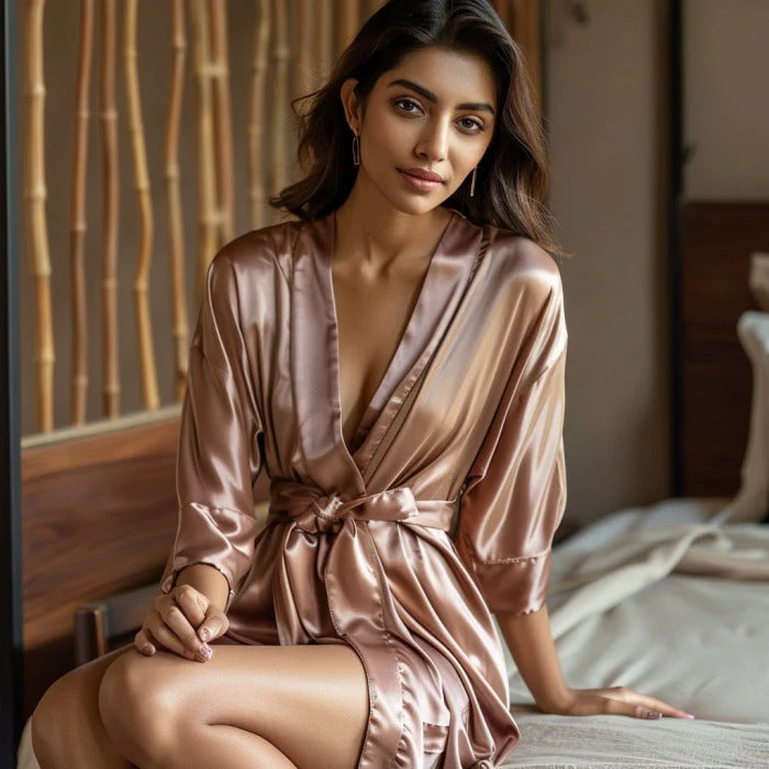 Silky Robe and Pillowcover Bundle - Image 63