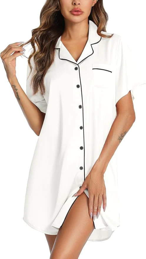 Silky Shirt Dress - Image 21