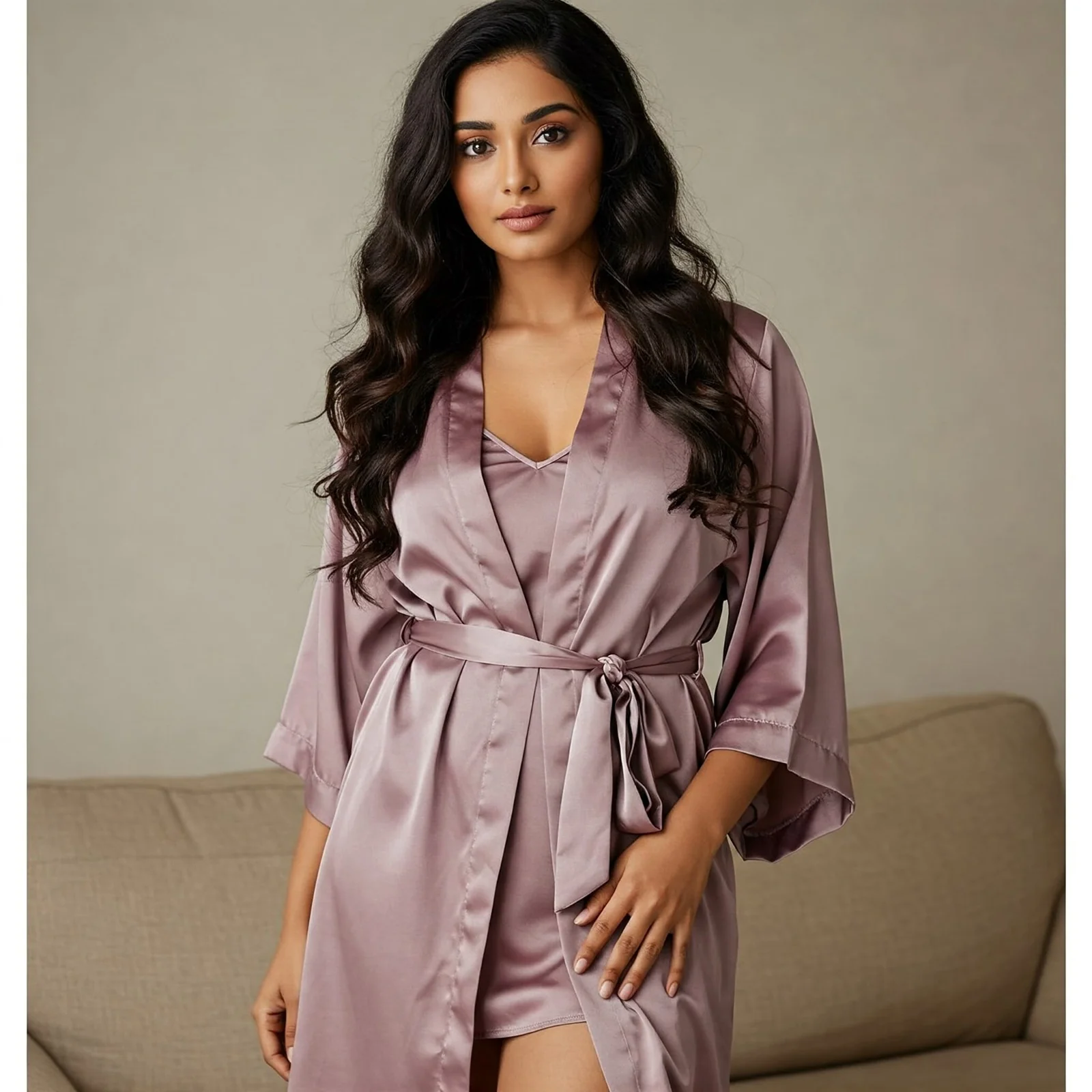 Silky Slip and Robe Set - Image 8