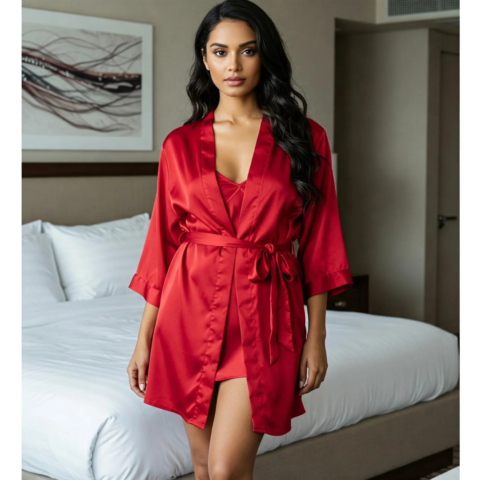 Silky Slip and Robe Set - Image 9