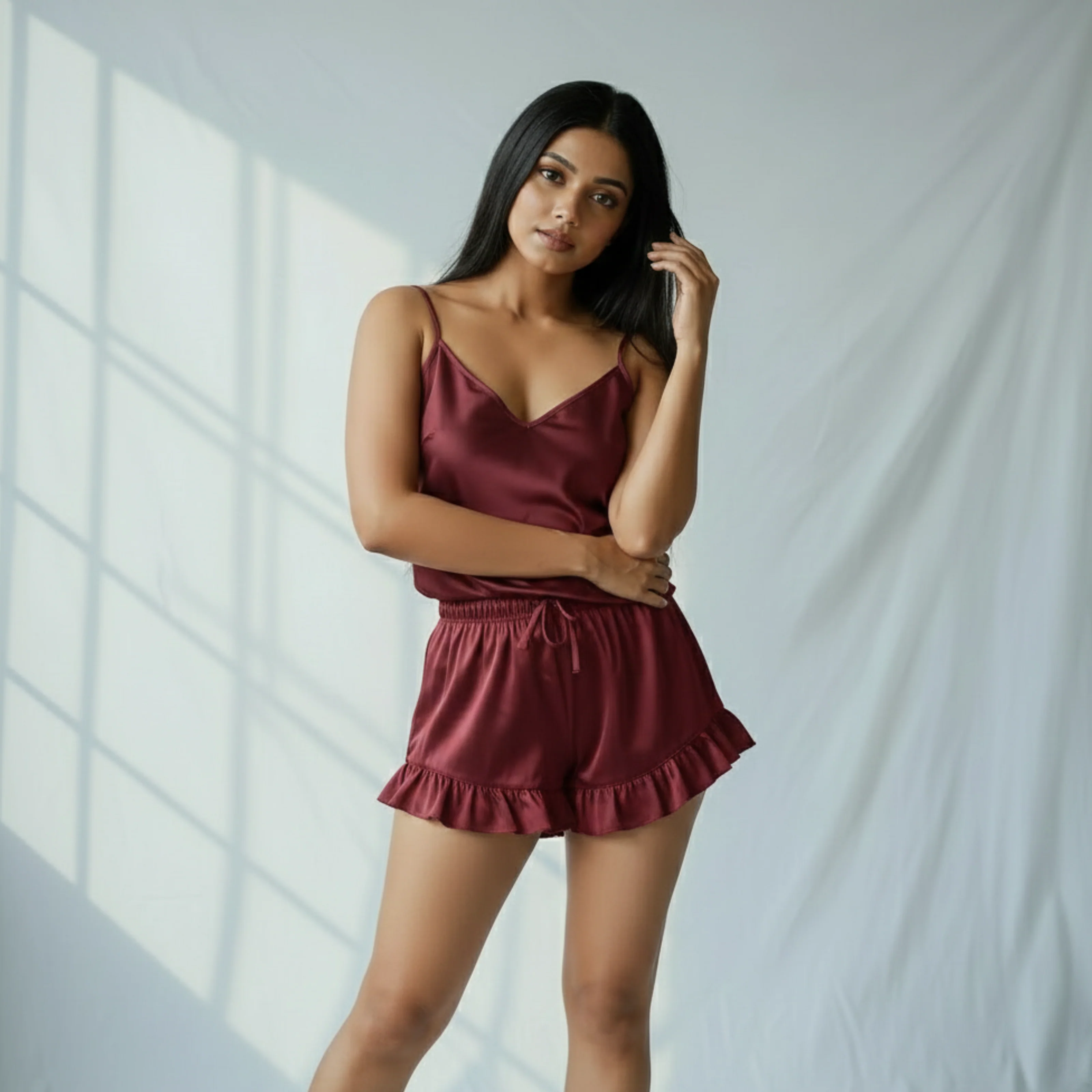 Silky Slip and Shorts Set - Image 56