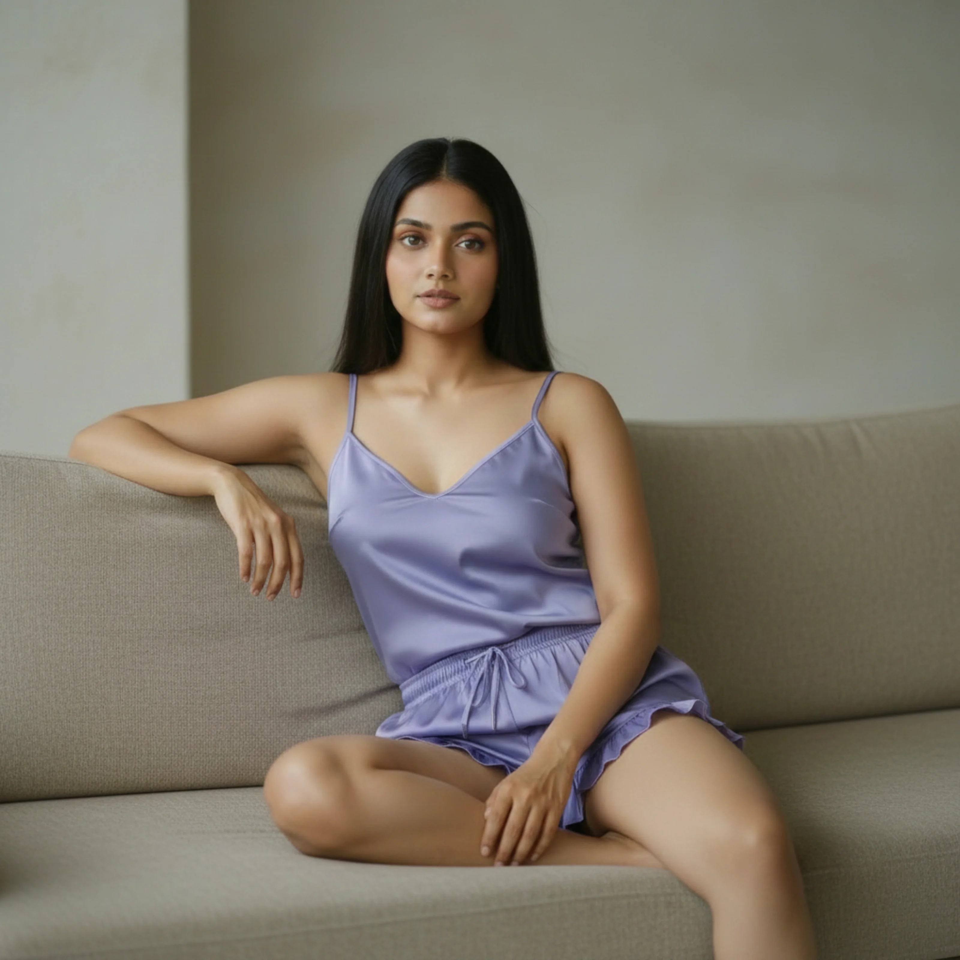 Silky Slip and Shorts Set - Image 89