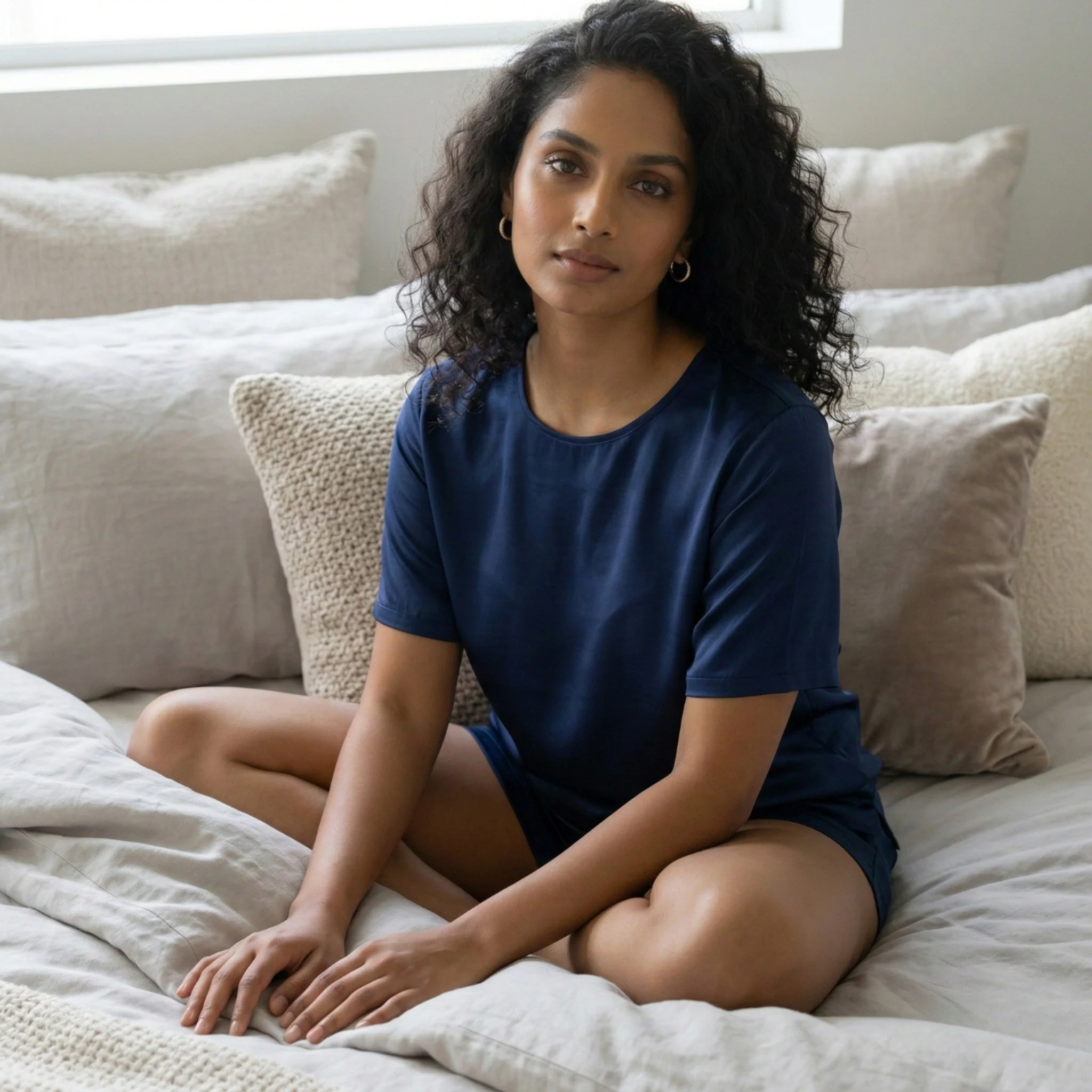 Silky Tshirt and Shorts Set - Image 40